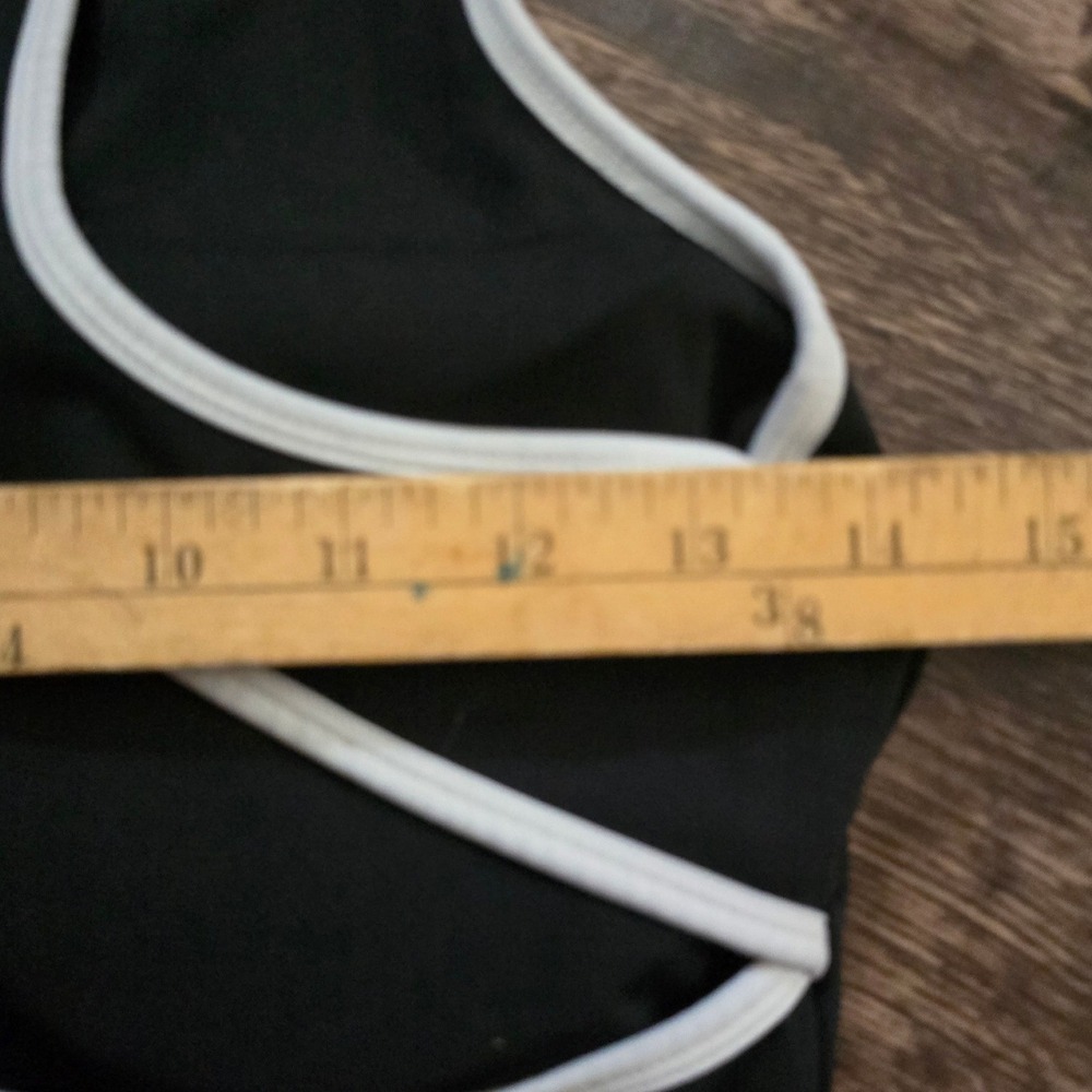 ASTORIA ACTIVEWEAR Sports Bra Womens Large Black Excellent High Neck‎ Racerback - Picture 3 of 8